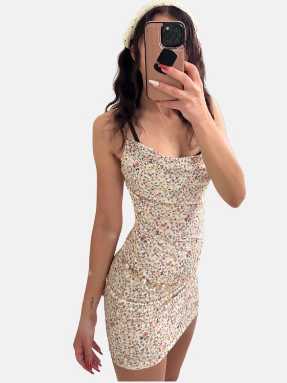 Windsor Cream Floral Mini Dress